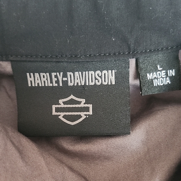 Harley‑Davidson Combustion Limited‑Edition Button‑Up Shirt – L Cotton Poplin - Picture 6 of 7